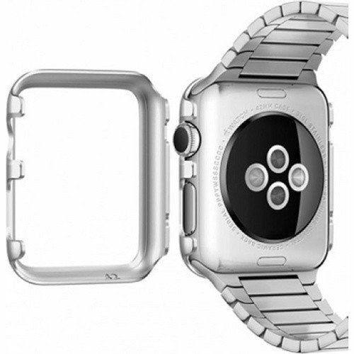 Чехол Spigen Thin Fit для Apple Watch 38mm серебристый (SGP11489)