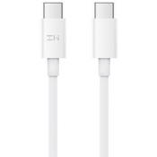 USB кабель ZMI Type-C + Type-C 100W для зарядки и синхронизации, длина 2,0 метра (Белый) - фото