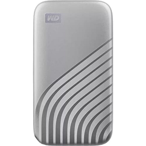 SSD диск Western Digital WD My Passport WDBAGF0010BGY-WESN (1050/1000МБ/с, USB3.2 Gen2) 1ТБ Серебристый