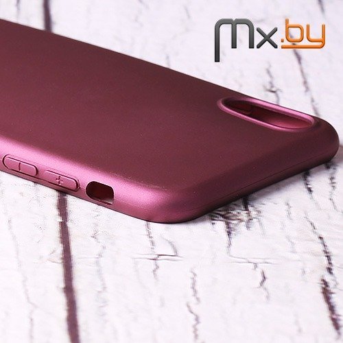 Чехол для iPhone Xs Max накладка (бампер) силиконовый X-level Guardian бордовый 