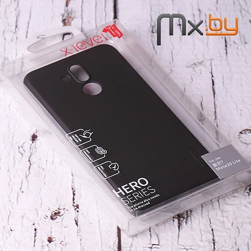 Чехол для Huawei Mate 20 Lite накладка (бампер) пластиковый X-level Hero черный