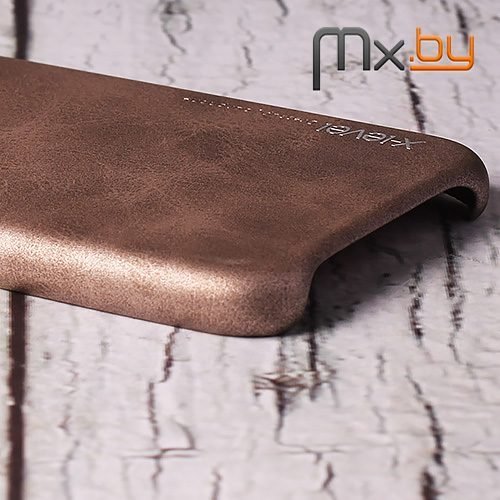 Чехол для iPhone Xr накладка (бампер) кожаный X-level Vintage коричневый