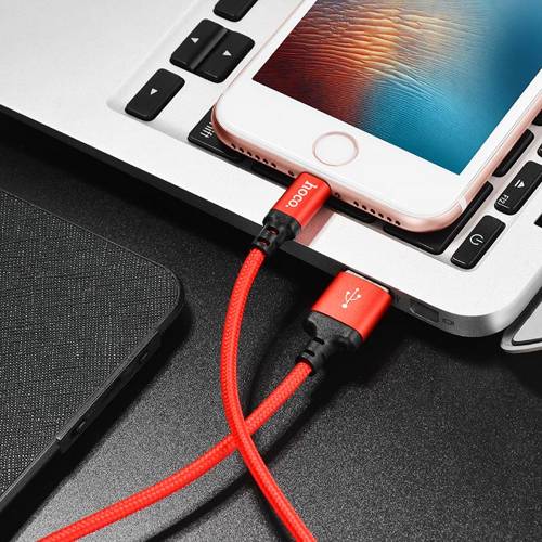 USB кабель Hoco X14 Times Speed Lightning, длина 2,0 метра (Красный)