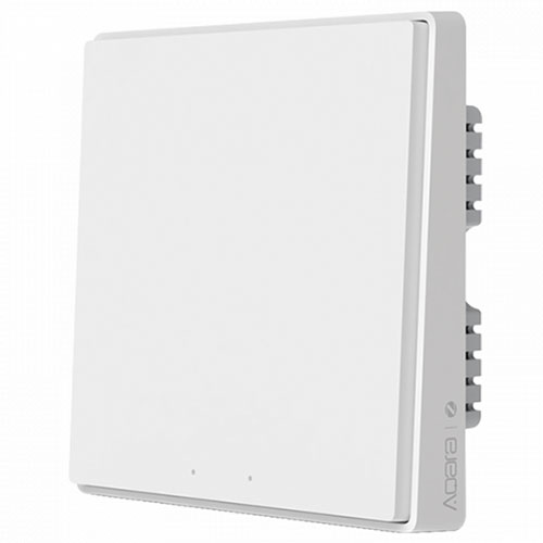 Умный выключатель Aqara Smart Wall Switch D1 одинарный встраиваемый с нулевой линией (Белый)