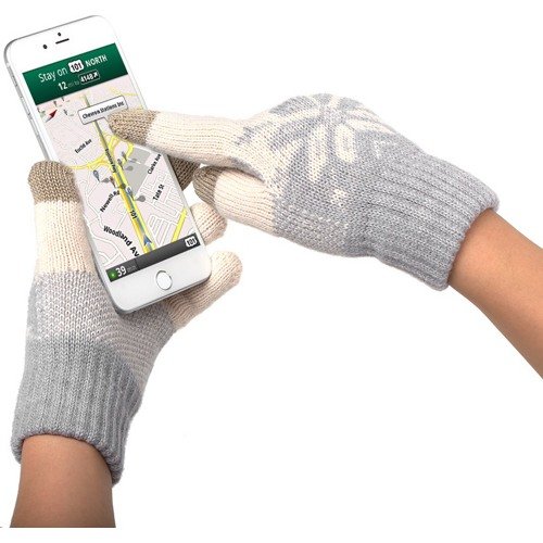 Перчатки для сенсорных экранов Wool Screen Touch Gloves Woman (Бежевые)