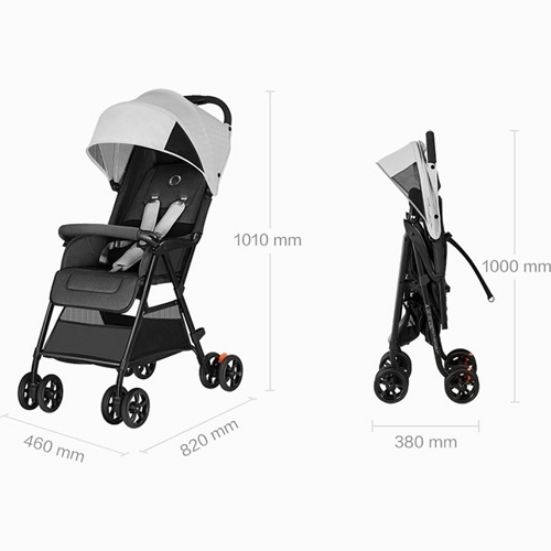 Детская коляска QBORN Lightweight Folding Stroller (Серый)