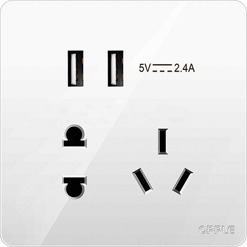 Розеткау OPPLE Lighting Wall Switch Socket  K12 USB (Белый)