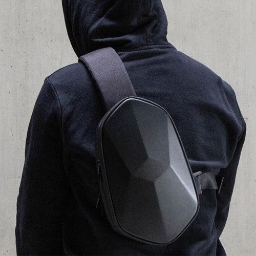 Рюкзак Tajezzo BEABORN Polyhedron Chest Bag PU (Черный)