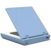 Аккумулятор внешний с зеркалом Xiaomi VH Capacity Portable Beauty Mirror 3000 мАч (M01) Голубой - фото