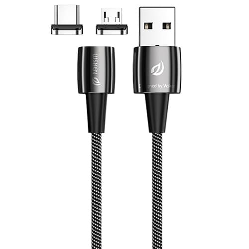 USB кабель Wsken X1 Pro со съемными магнитными разъемами MicroUSB и USB-C 2,0 метра