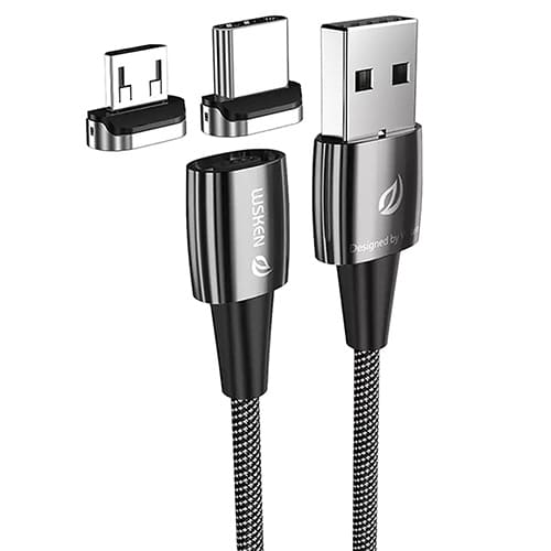 USB кабель Wsken X1 Pro со съемными магнитными разъемами MicroUSB и USB-C 2,0 метра