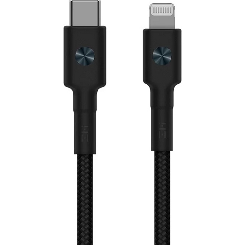 USB кабель ZMI Type-C+ Lighting для зарядки и синхронизации, длина 1,0 метр (AL873) Черный