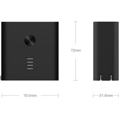 Аккумулятор внешний ZMI Dual-Mode Smart Charger 6700 mAh (APB01) Черный
