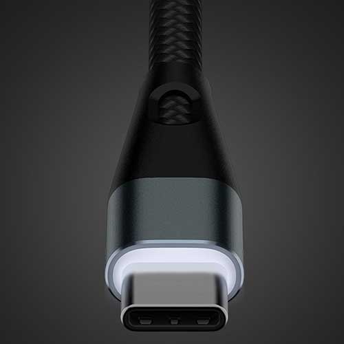 USB кабель ZMI Type-C для зарядки и синхронизации, 5A, 1,0 метр (AL706) Черный