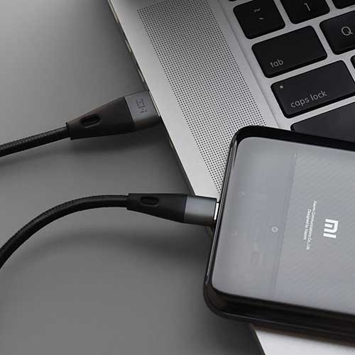 USB кабель ZMI Type-C для зарядки и синхронизации, 5A, 1,0 метр (AL706) Черный