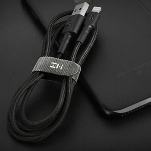 USB кабель ZMI MFi Lightning длина 30 см AL823 (Черный)