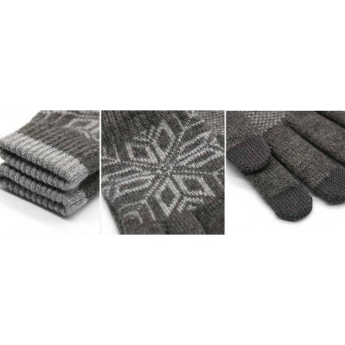 Перчатки для сенсорных экранов Wool Touch Gloves (Серый)