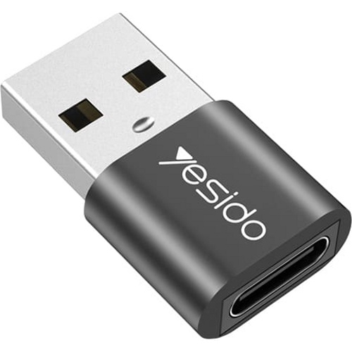Адаптер Type-С на USB Yesido GS-09 (Черный)