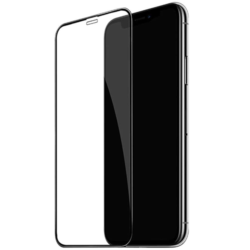 Защитное стекло 5D для iPhone 11 и Xr Bilvis полноэкранное черное 100% клеющая основа